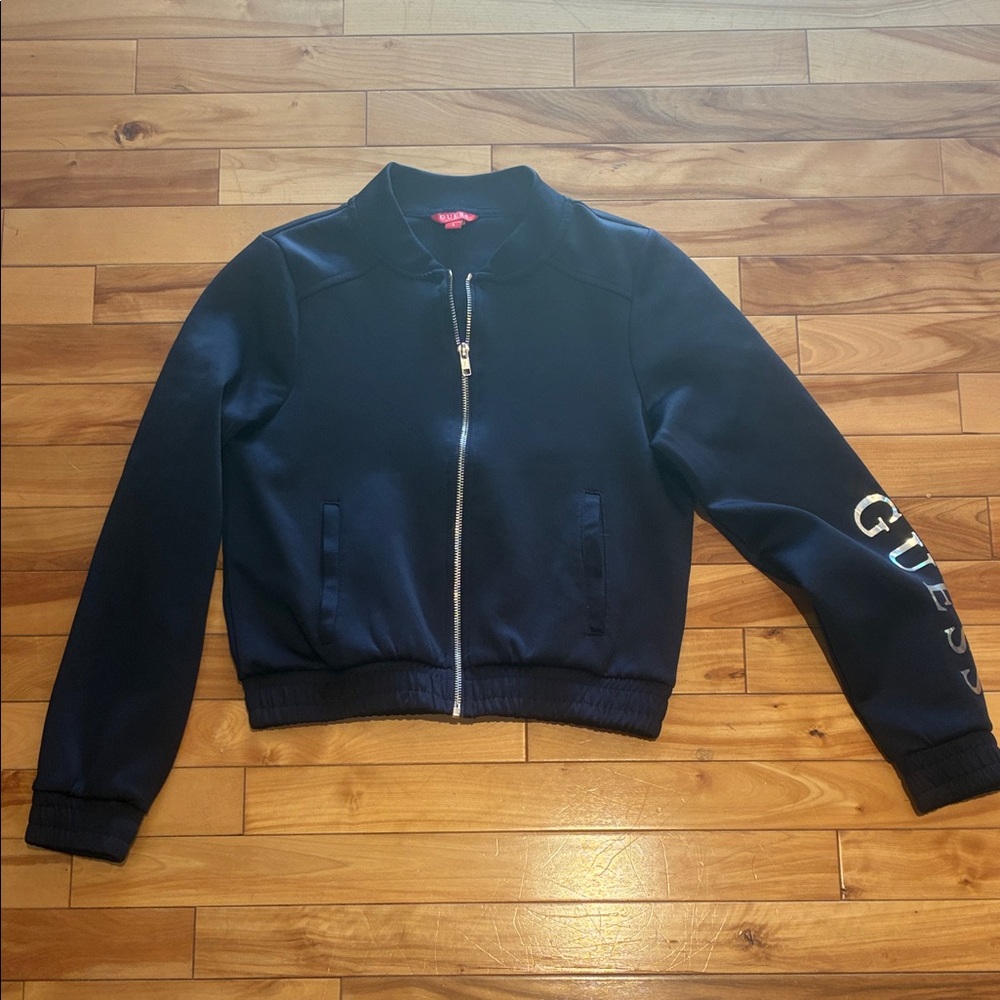 2 for $15 GUESS Women's Dark Blue Bomber Jacket